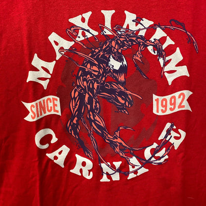 Marvel Spider-Man Villain Maximum Carnage Red T-Shirt Size XL