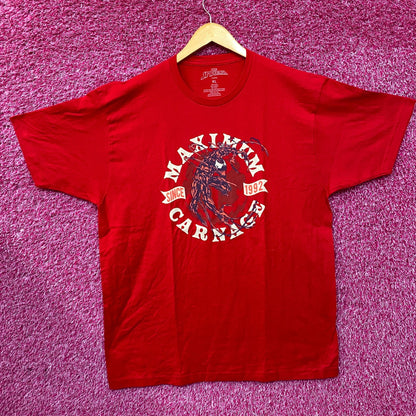 Marvel Spider-Man Villain Maximum Carnage Red T-Shirt Size XL