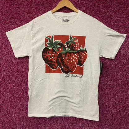 Junk Food Clothing All Natural Strawberry Graphic Tee Small
