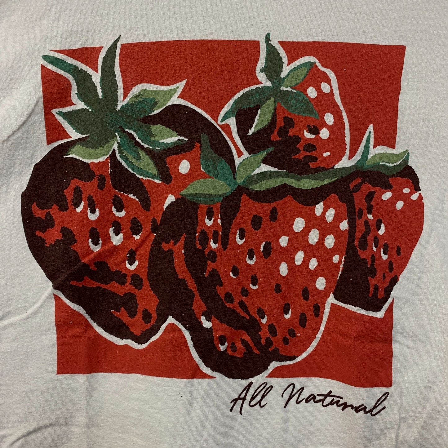 Junk Food Clothing All Natural Strawberry Graphic Tee Small