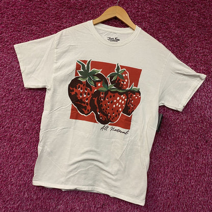 Junk Food Clothing All Natural Strawberry Graphic Tee Small