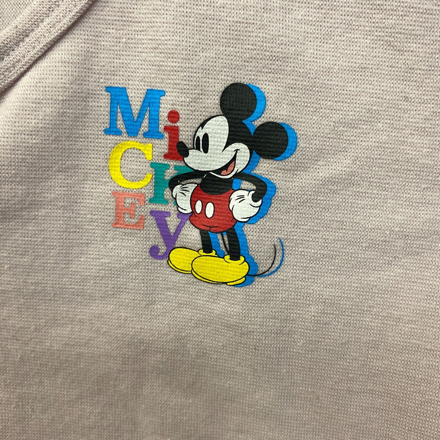 Disney Mickey Mouse Lavender Ruffled Hem Croptop XL