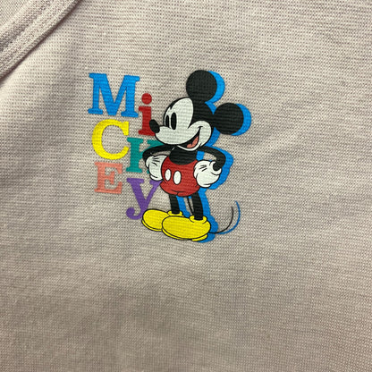 Disney Mickey Mouse Lavender Ruffled Hem Croptop XL
