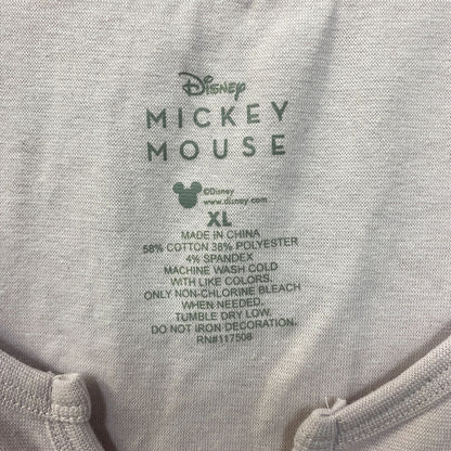 Disney Mickey Mouse Lavender Ruffled Hem Croptop XL