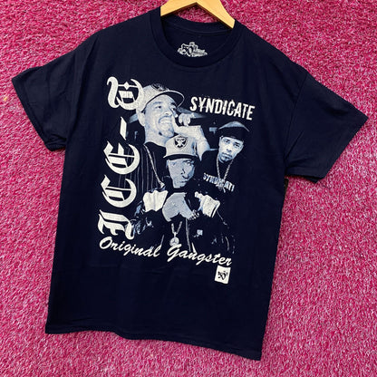 Ice-T Rhyme Syndicate 50th Anniversary of Hip Hop Graphic T-Shirt Medium
