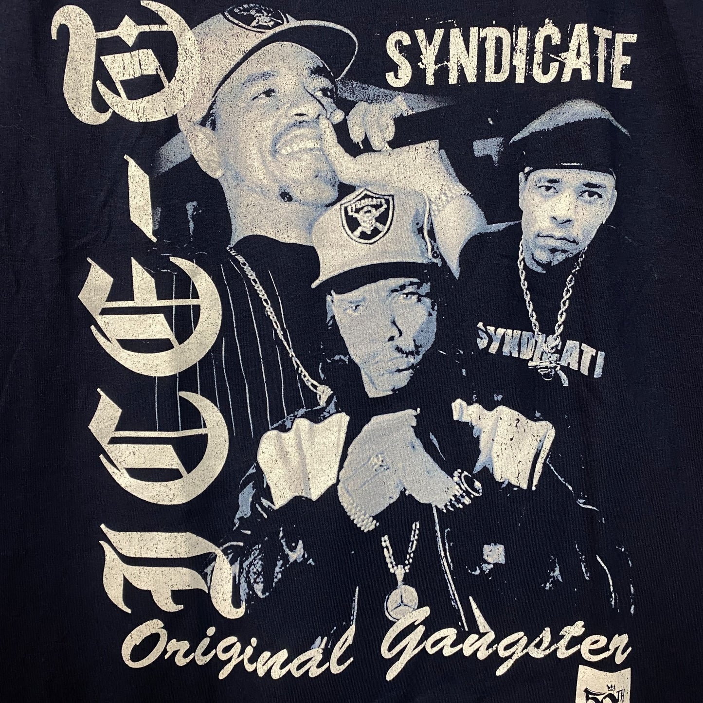 Ice-T Rhyme Syndicate 50th Anniversary of Hip Hop Graphic T-Shirt Medium