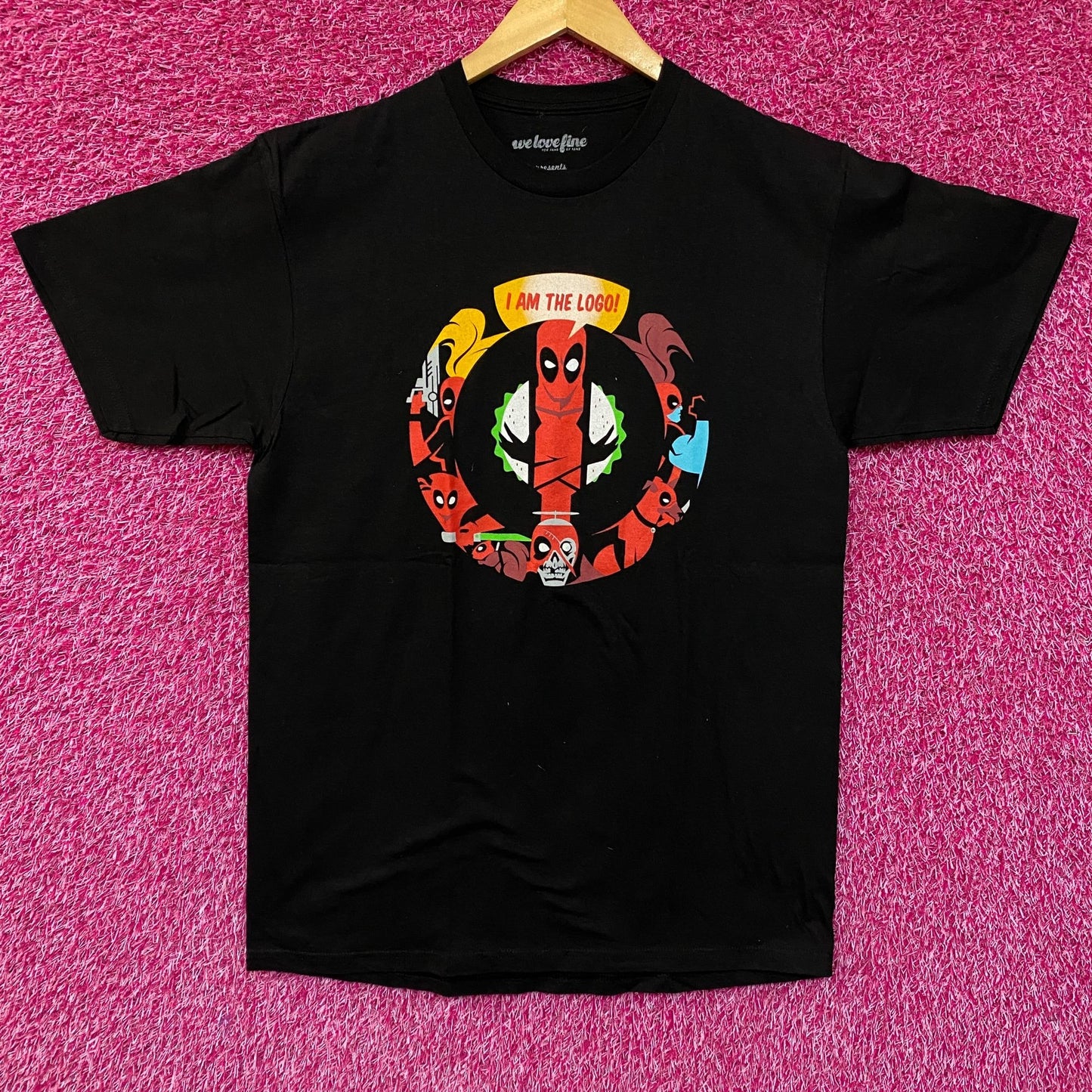 Deadpool I Am the Logo Promo Marvel x We Love Fine T-Shirt L