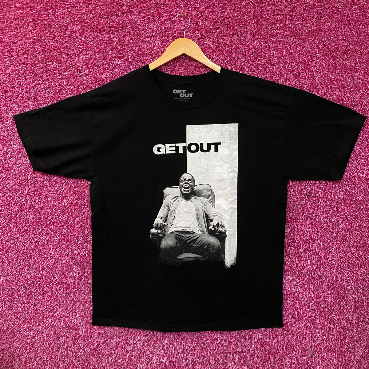 Get Out Movie Poster Graphic T-Shirt XL
