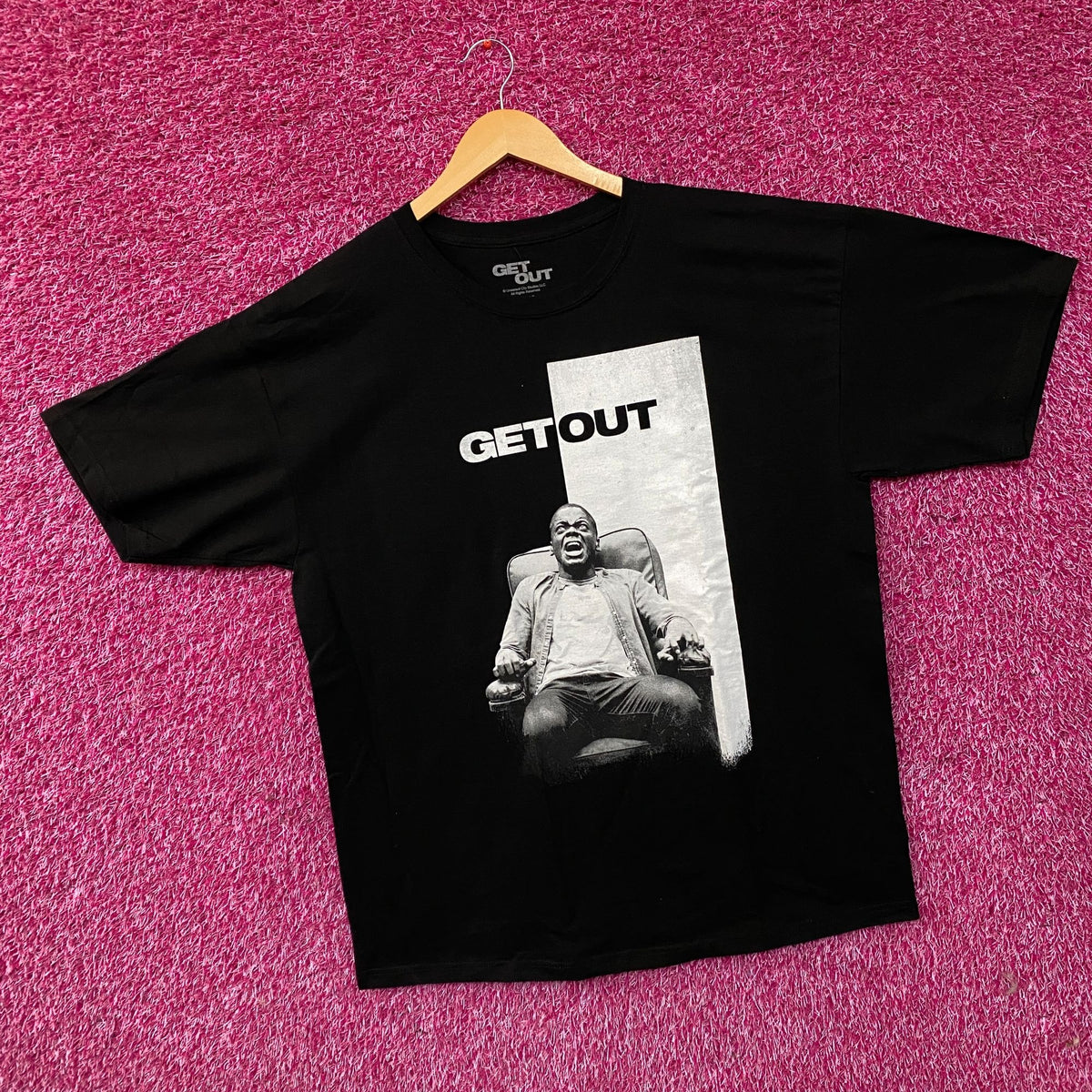 Get Out Movie Poster Graphic T-Shirt XL