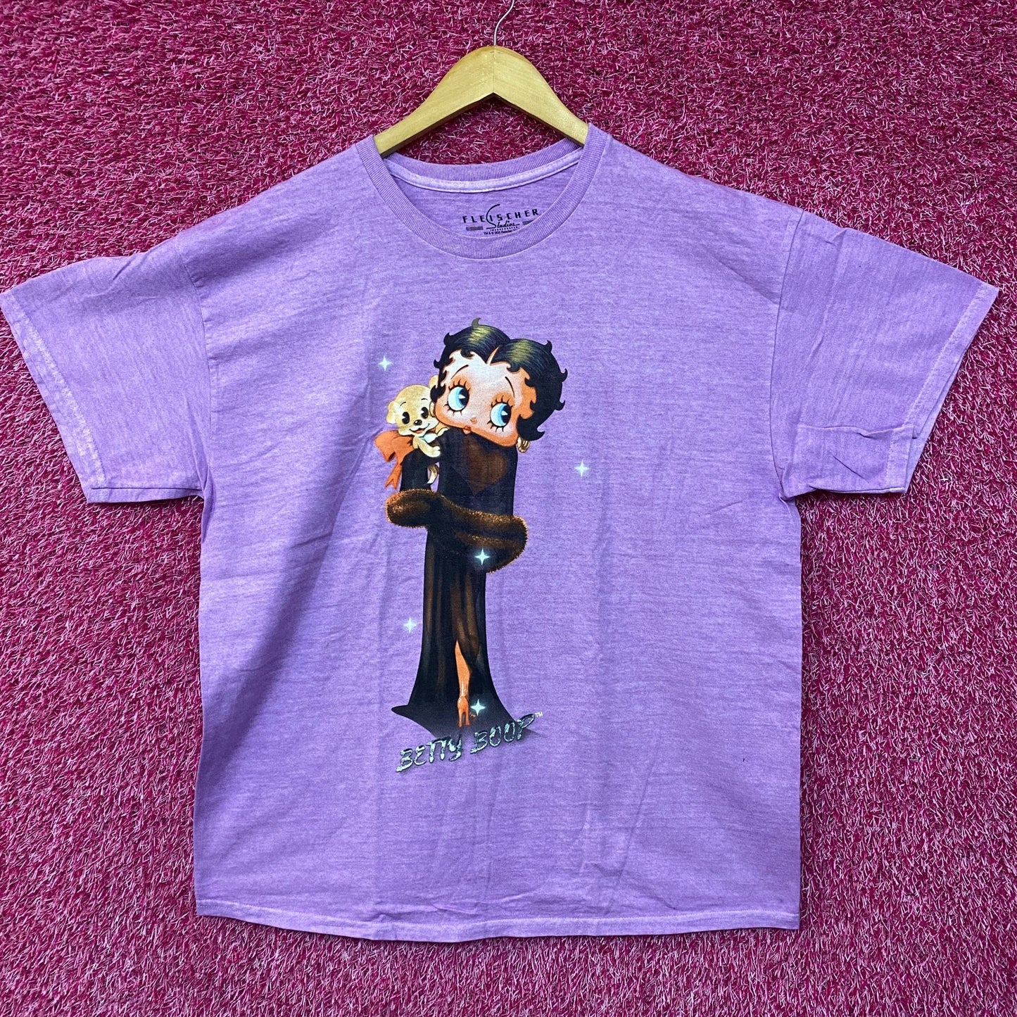 Betty Boop and Pudgy Vintage Style T-Shirt Large