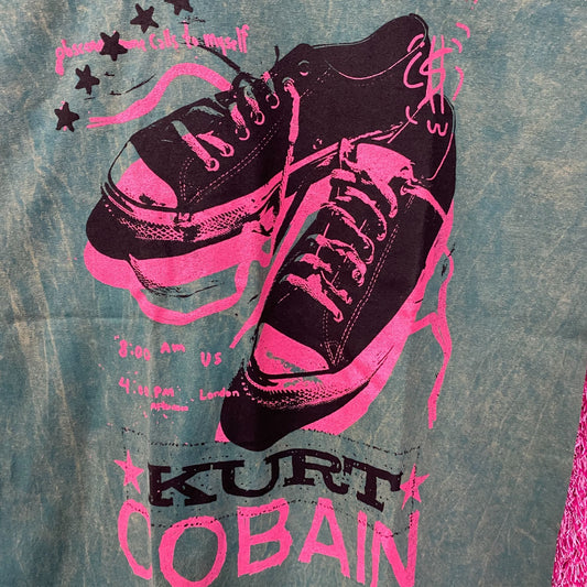 Kurt Cobain Obscene Phone Calls to Myself Nirvana Grunge T-Shirt Large