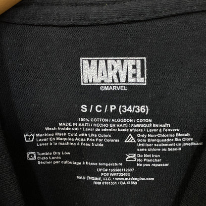 Marvel Spider-Man Venom Black Green Grin Logo T-Shirt Small