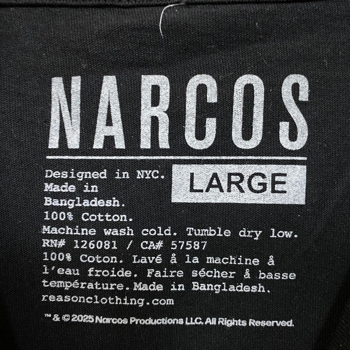 Netflix Narcos Pablo Escobar Tshirr size Large