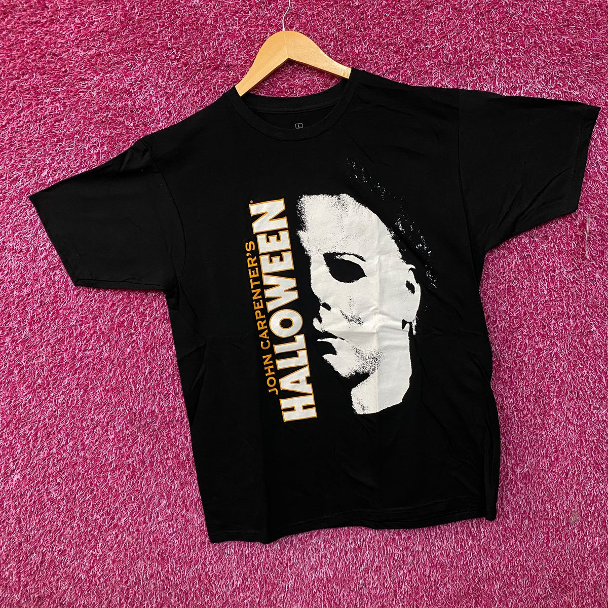 John Carpenter's Halloween Michael Myers Face Graphic T-Shirt Large