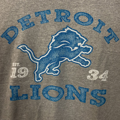 Junk Food Clothing Detroit Lions Faded Vintage Style T-Shirt Medium