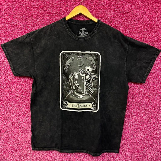 Nightmare before Christmas Lovers tarot card tee size 2xl.