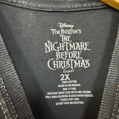 Nightmare before Christmas Lovers tarot card tee size 2xl.