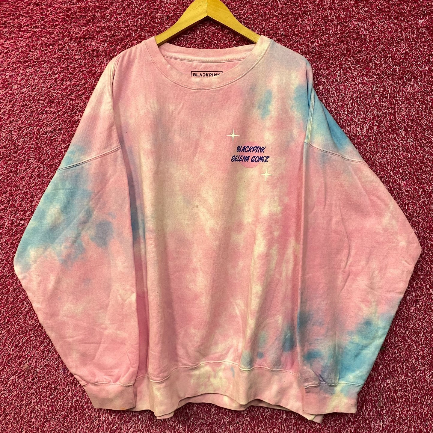 Blackpink x Selena Gomez Ice Cream Tie-Dye Crewneck Sweatshirt XXL