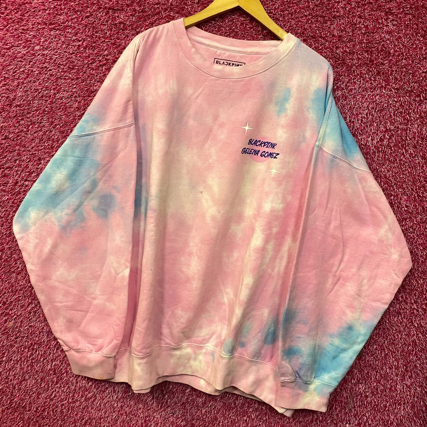 Blackpink x Selena Gomez Ice Cream Tie-Dye Crewneck Sweatshirt XXL
