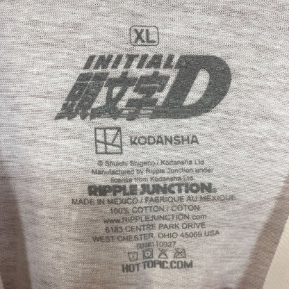 Initial D Takumi Fujiwara Toyota AE86 Sprinter Trueno Car Crouching Puff T-Shirt XL