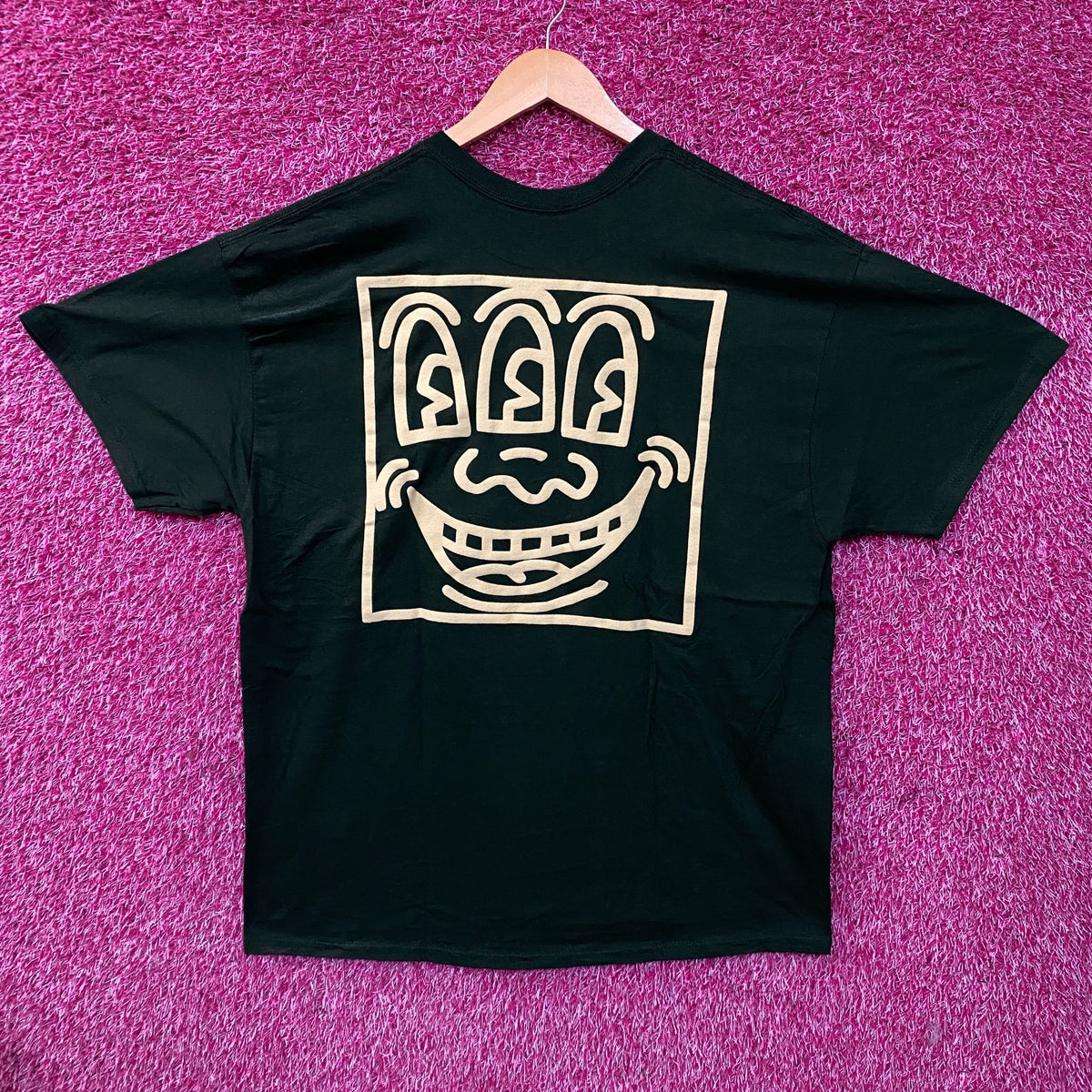 Keith Haring Three Eye Monster Art Graphic Tee XL