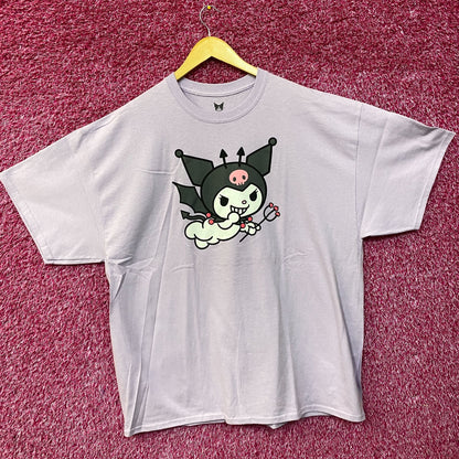 Kuromi The Naughty Kawaii Flying Fiend Sanrio Anime T-Shirt 2XL