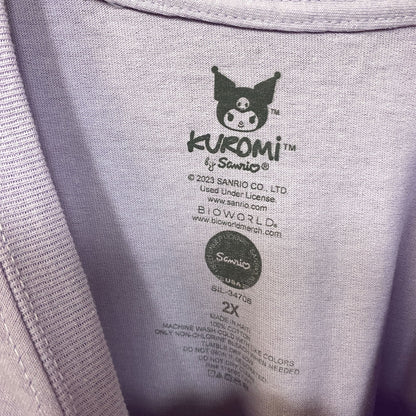 Kuromi The Naughty Kawaii Flying Fiend Sanrio Anime T-Shirt 2XL