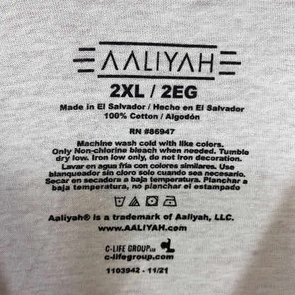 Aaliyah Airbrush Queen of Urban Pop Self-titled Album T-Shirt 2XL
