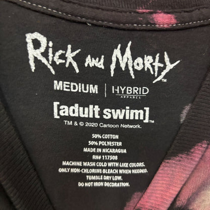 Rick and Morty Family Portrait tiedye T-shirt size medium