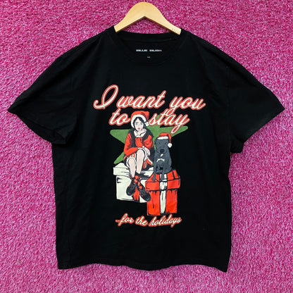 Billie Eilish Stay For The Holidays Graphic T-shirt XL