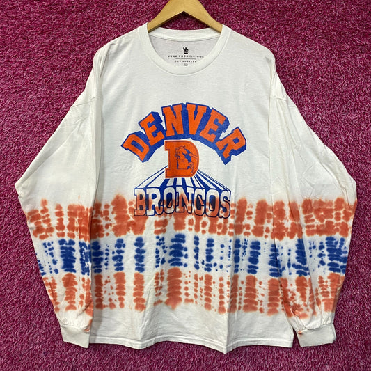 NFL AFC West Denver Broncos Tie-Dye long Sleeve Shirt XL