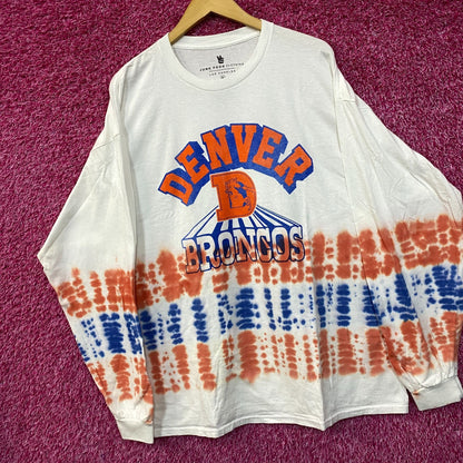 NFL AFC West Denver Broncos Tie-Dye long Sleeve Shirt XL