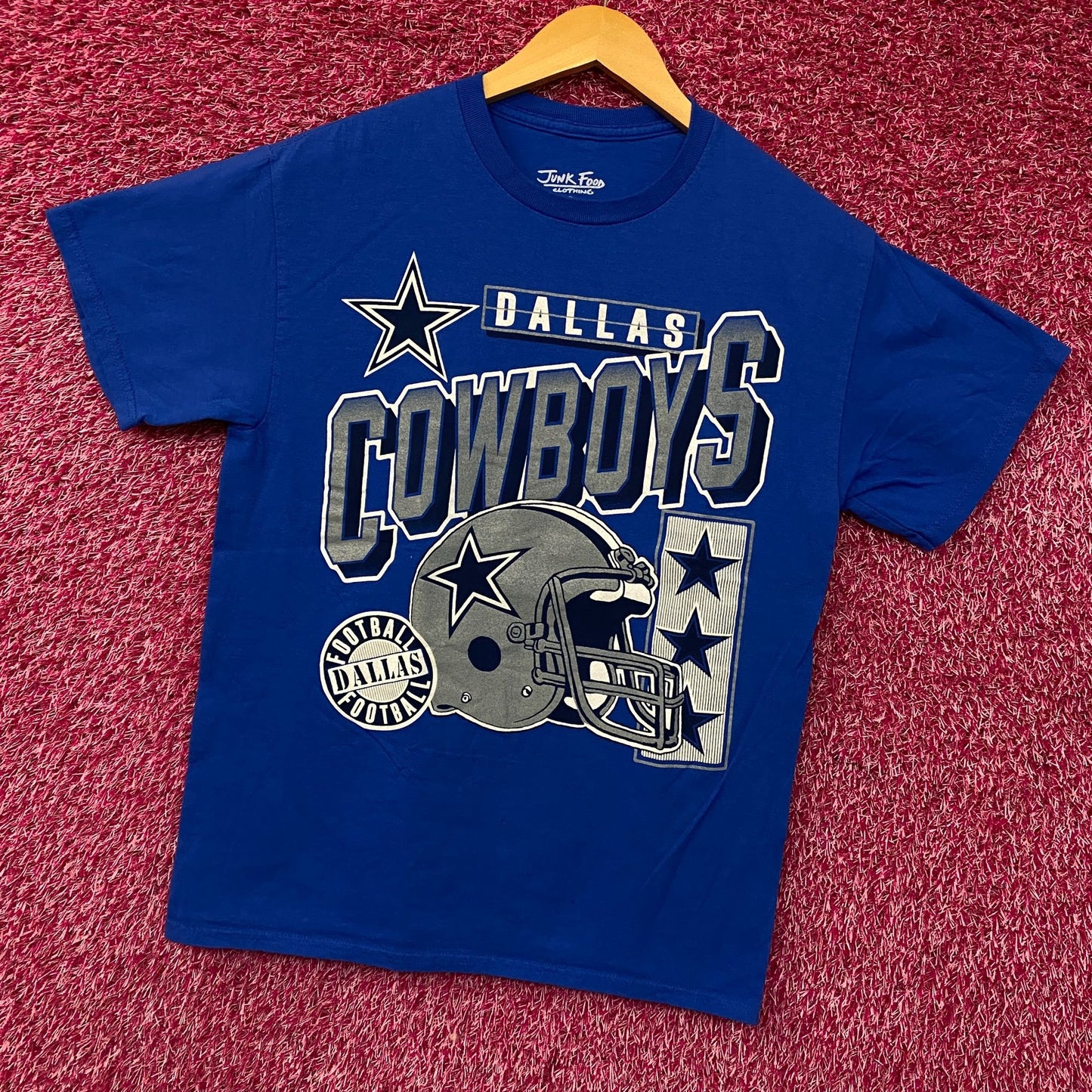 Junk Food Clothing NFL Dallas Cowboys Checkdown Flea Market Tee Small