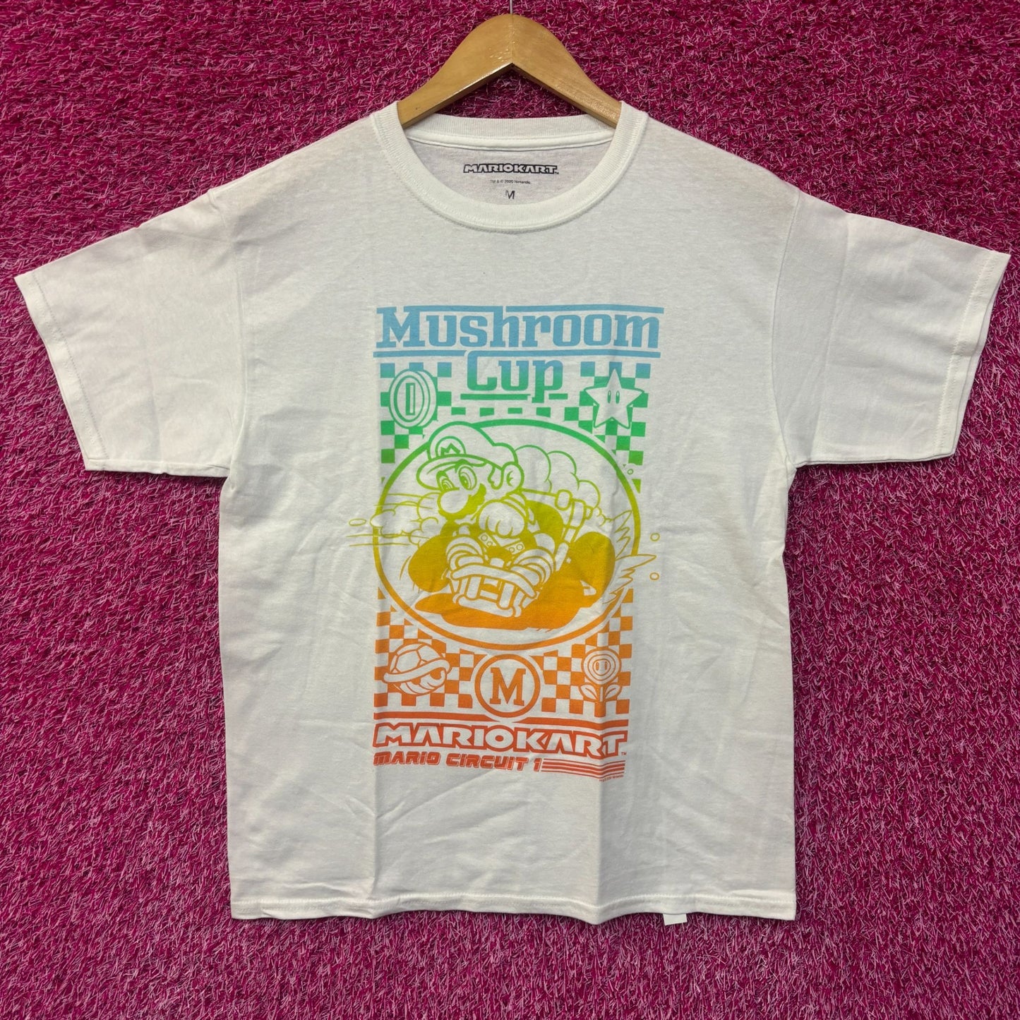 Nintendo Mario kart mushroom cup tshirt size medium