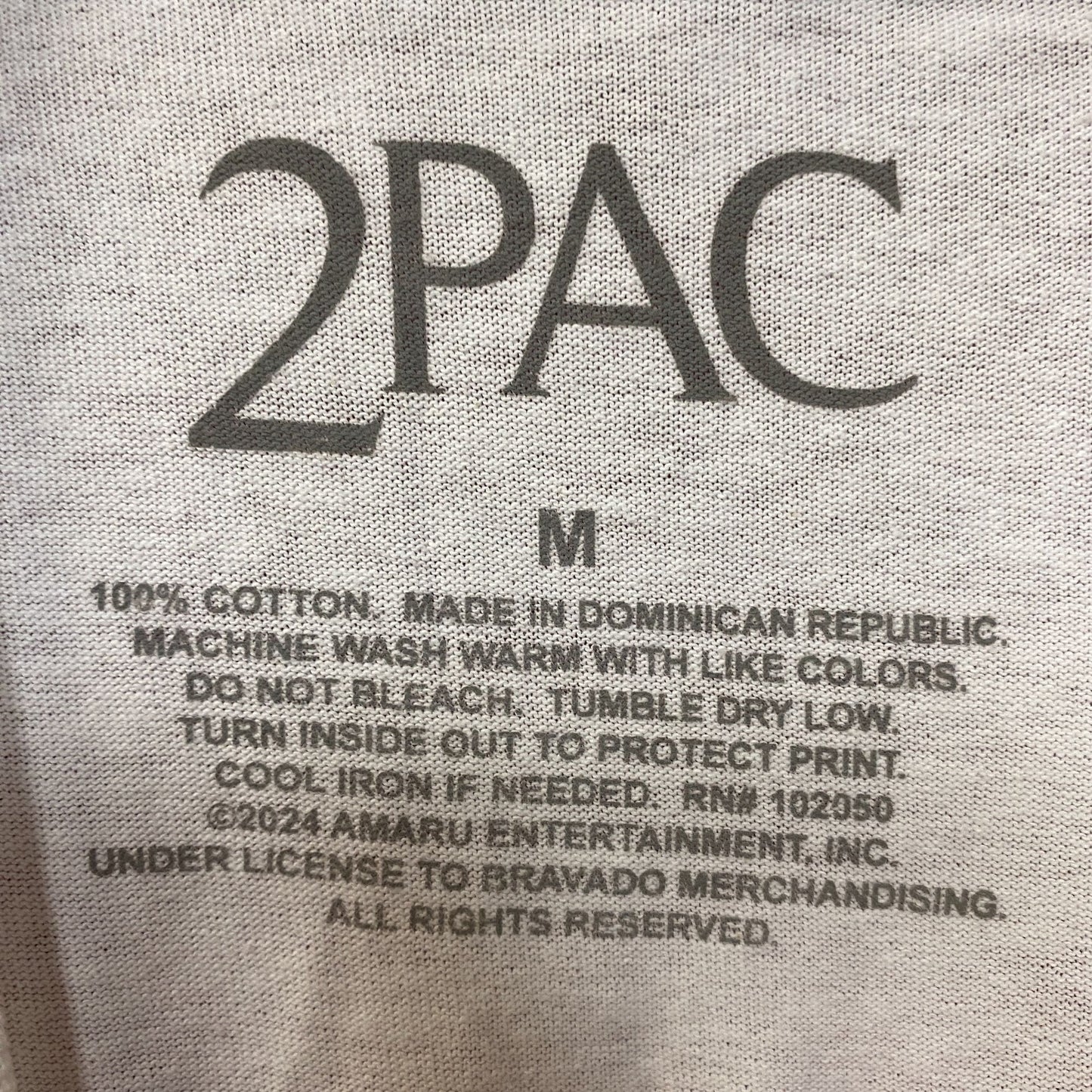 2Pac Bravado Tupac Fist Promotional T-Shirt Medium