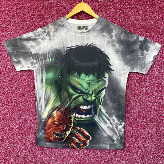 Marvel Incredible Hulk Transformation Sublimated T-Shirt Medium