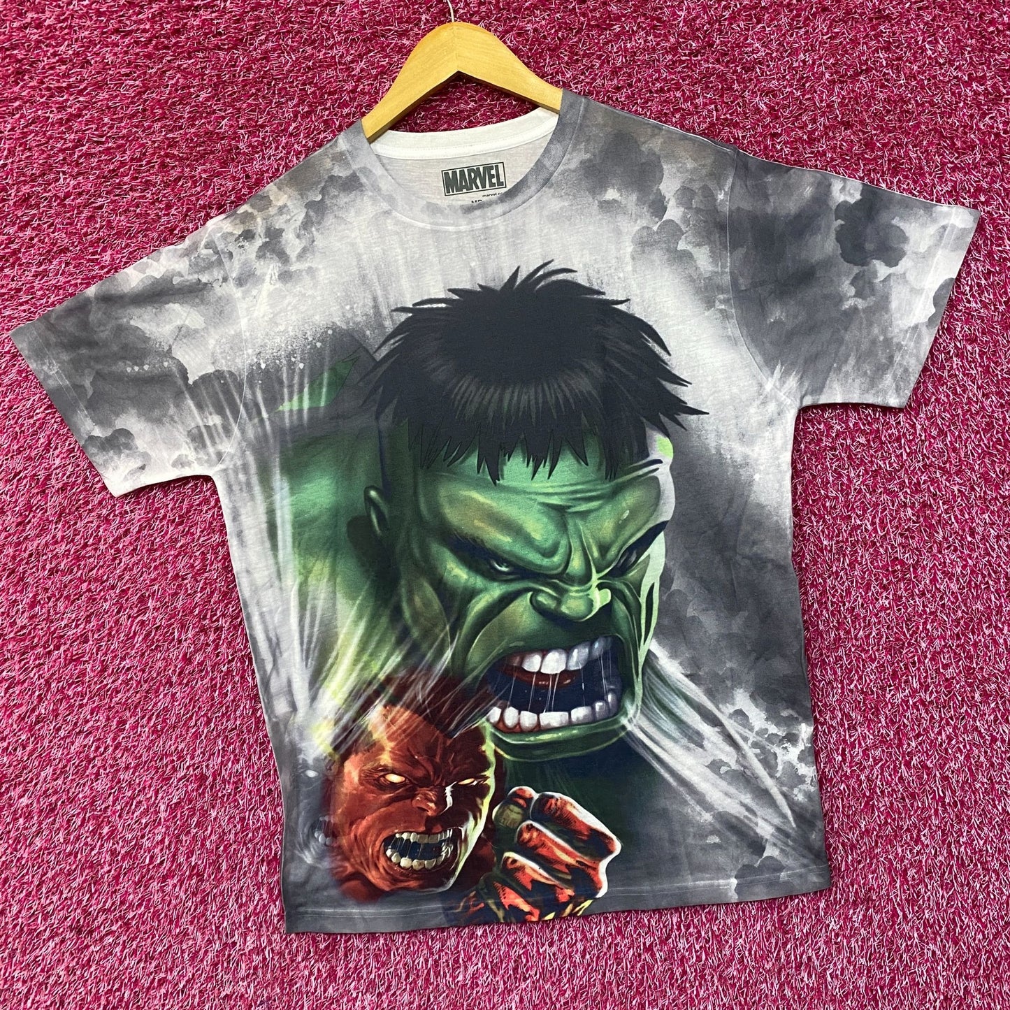 Marvel Incredible Hulk Transformation Sublimated T-Shirt Medium