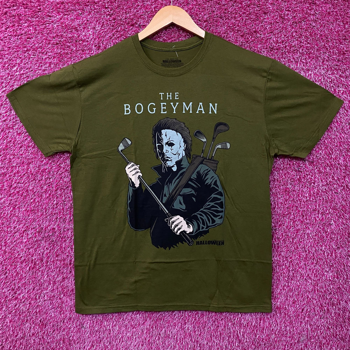 "The Bogeyman" Michael Myers Golf Halloween T-Shirt Large