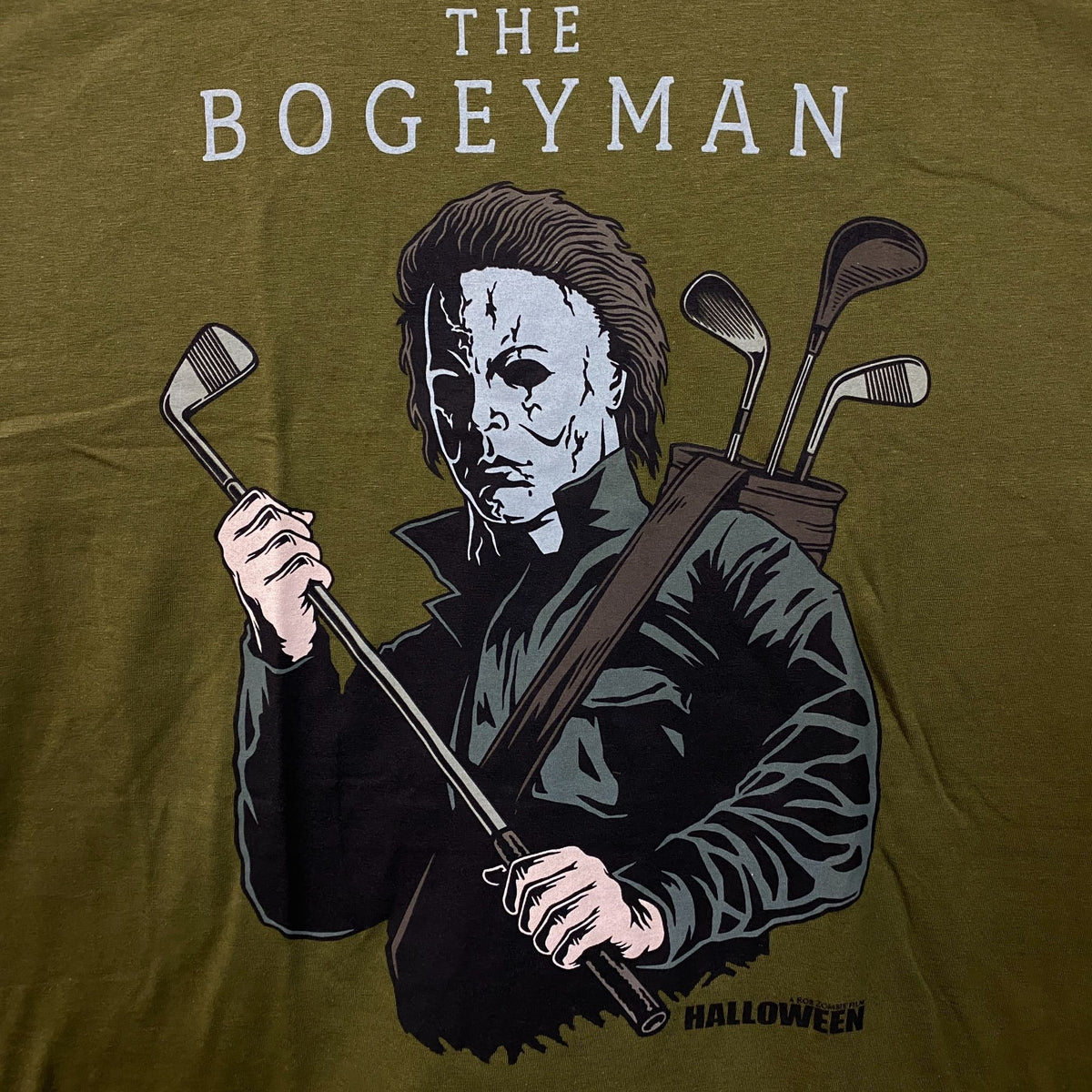 "The Bogeyman" Michael Myers Golf Halloween T-Shirt Large