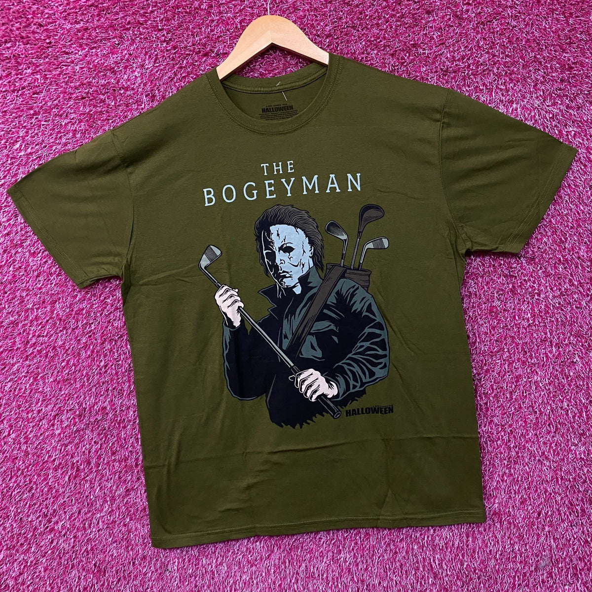 "The Bogeyman" Michael Myers Golf Halloween T-Shirt Large