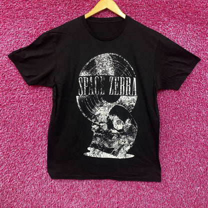 Space Zebra Broken Records Rock Band T-Shirt Large