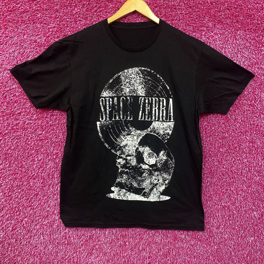 Space Zebra Broken Records Rock Band T-Shirt Large
