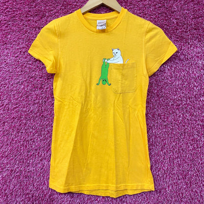 RIPNDIP Lord Nermal Break Yo Self Alien Yellow T-Shirt Extra Small