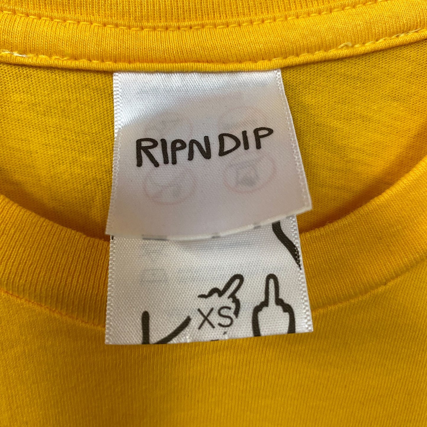 RIPNDIP Lord Nermal Break Yo Self Alien Yellow T-Shirt Extra Small