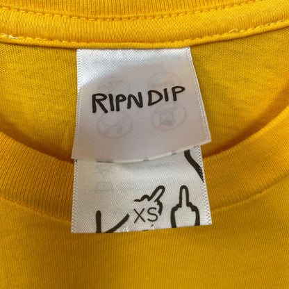 RIPNDIP Lord Nermal Break Yo Self Alien Yellow T-Shirt Extra Small