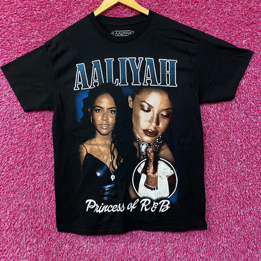 Aaliyah Princess of RnB Vtg Style Tee Large