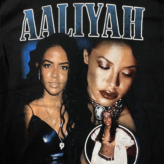 Aaliyah Princess of RnB Vtg Style Tee Large