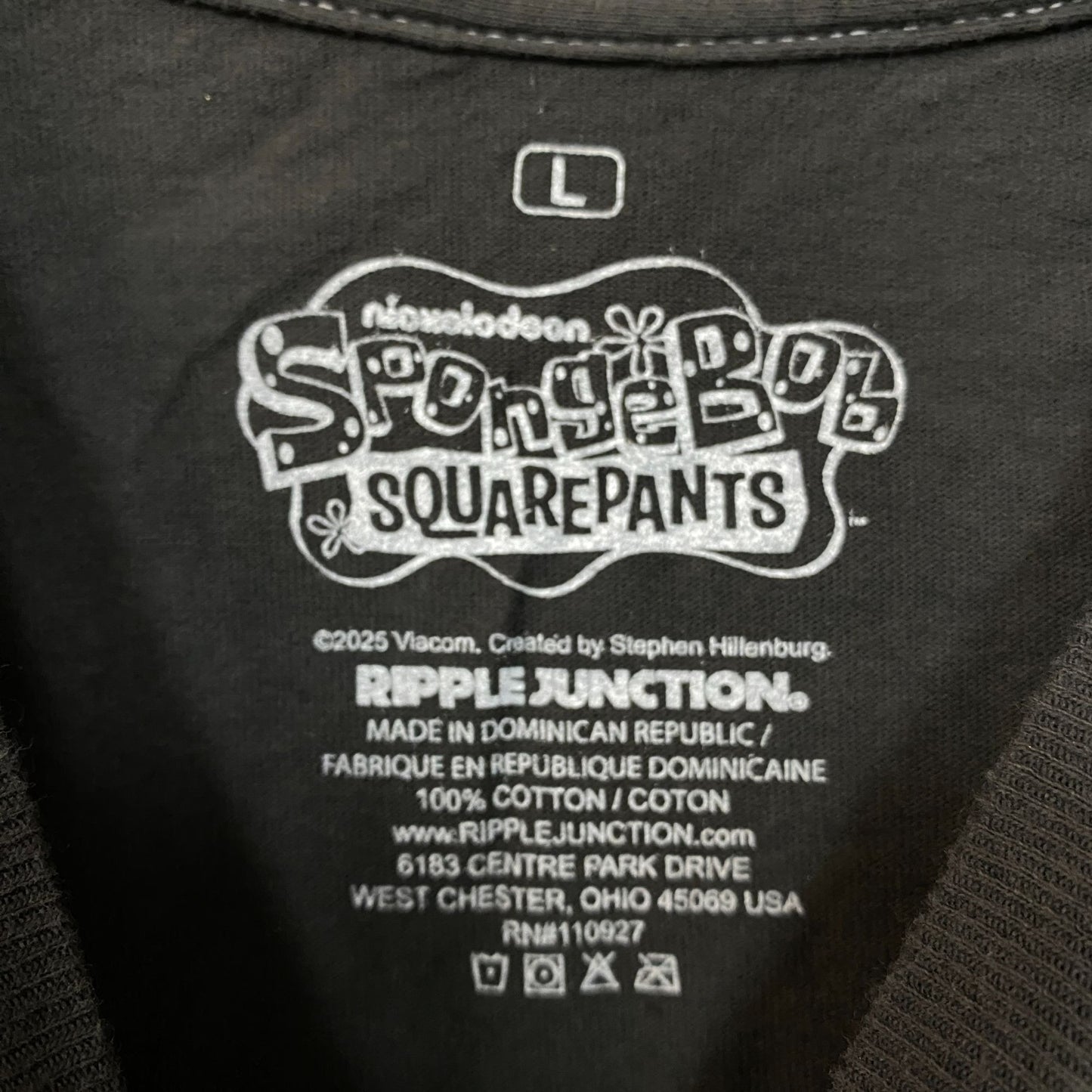 SpongeBob SquarePants Bubble Bowl World Tour T-shirt Large