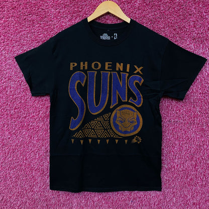 Junk Food Phoenix Suns NBA x Marvel Black Panther Wakanda Forever T-Shirt Medium