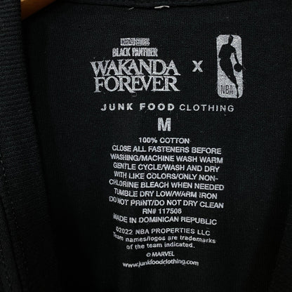 Junk Food Phoenix Suns NBA x Marvel Black Panther Wakanda Forever T-Shirt Medium